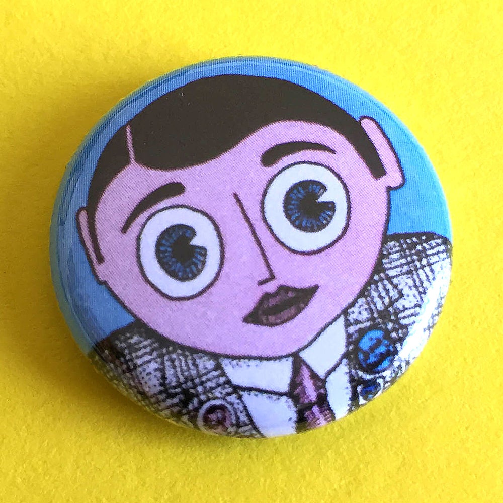 Image of Pink & Blue 25mm badge