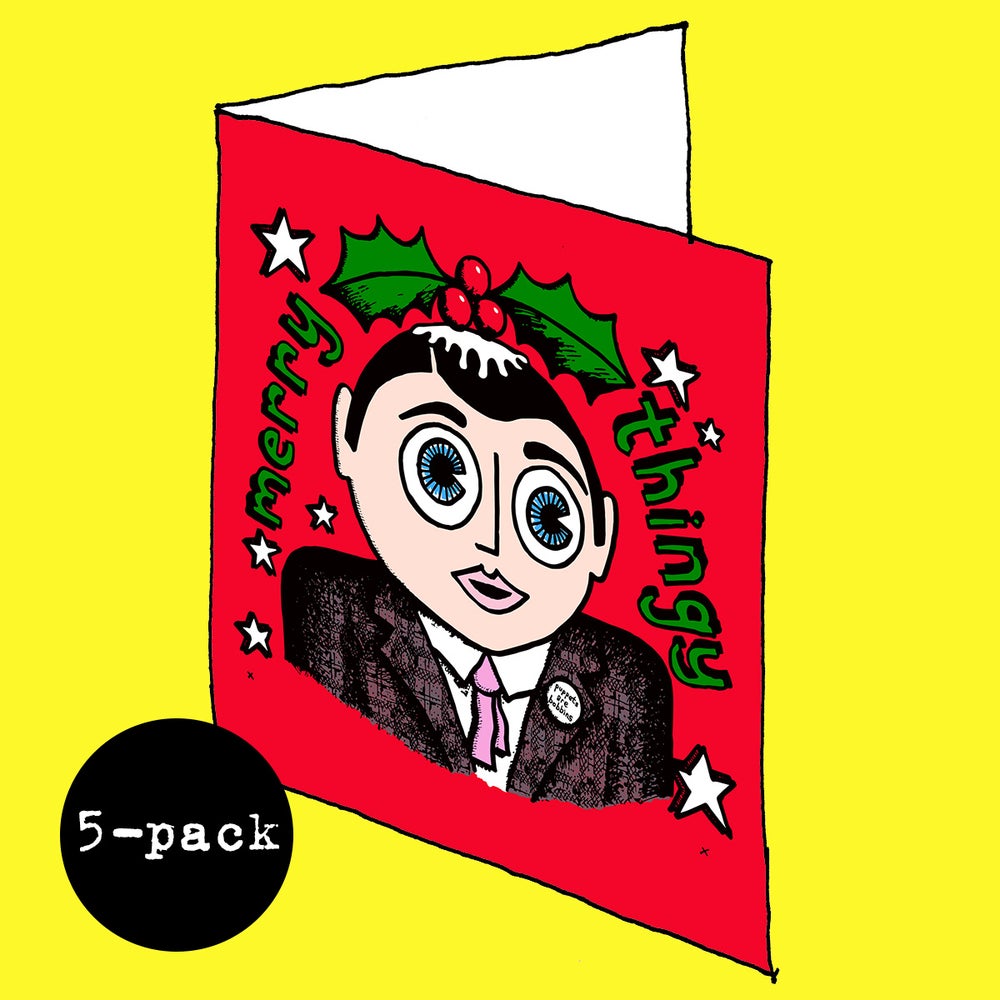 Image of Set of 5 ‘Merry Thingy’ Cards