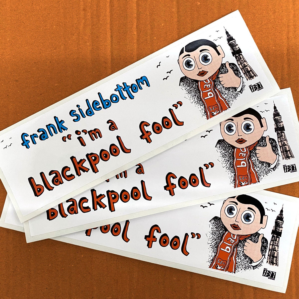 Image of 'Blackpool Fool' Bumper Sticker