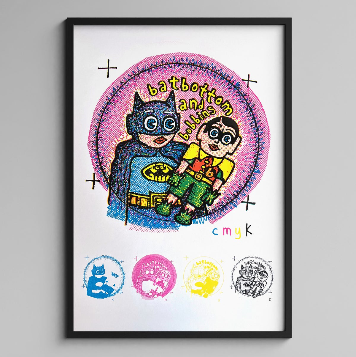 Image of Batbottom & Bobbins: 'Artwork For A Badge' Art Print