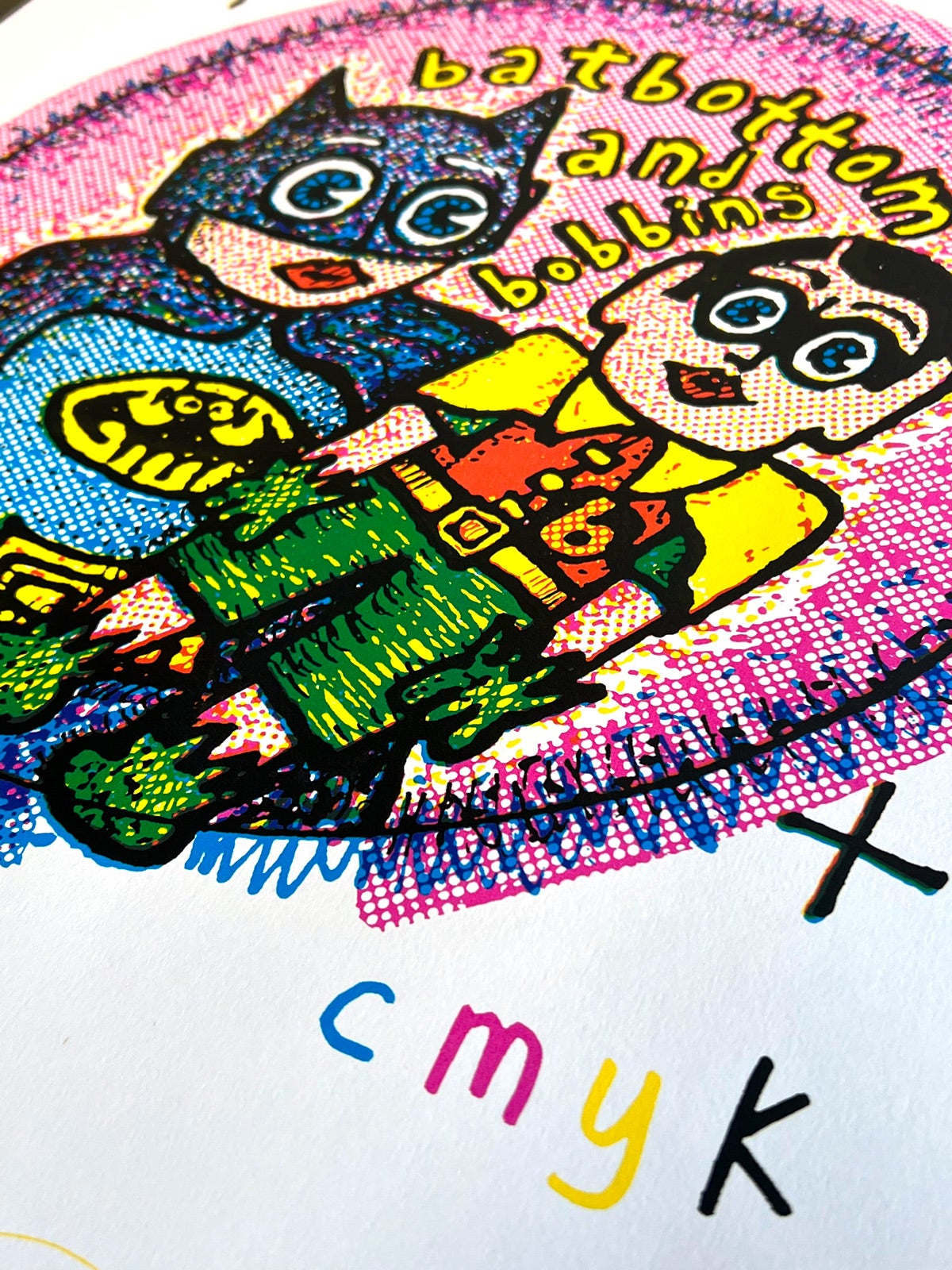 Image of Batbottom & Bobbins: 'Artwork For A Badge' Art Print