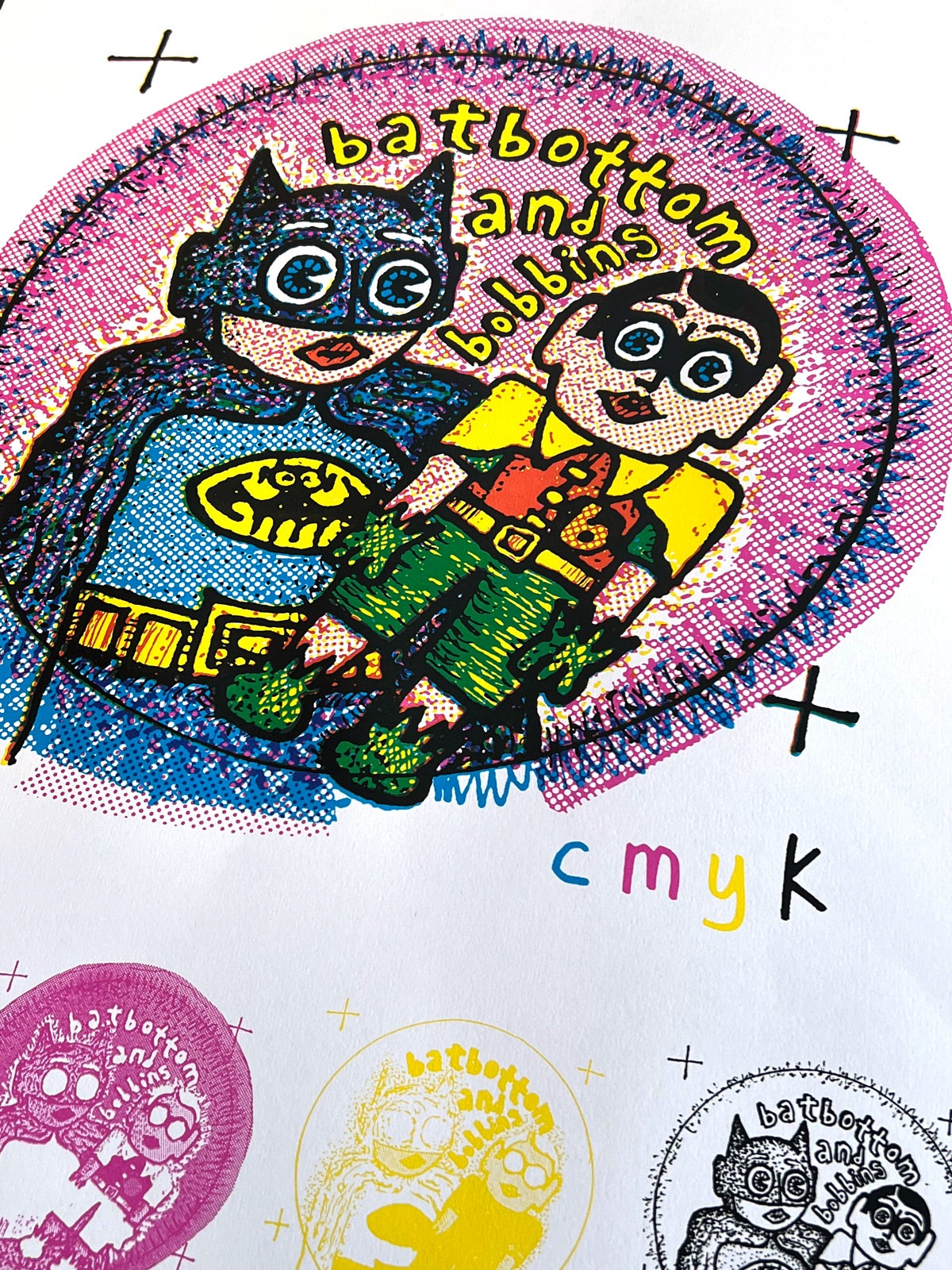 Image of Batbottom & Bobbins: 'Artwork For A Badge' Art Print